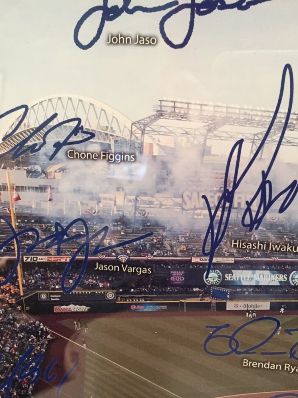 The Highland Mint Seattle Mariners MLB Facsimile Signatures Framed Photo 2012 LI - Picture 5 of 8